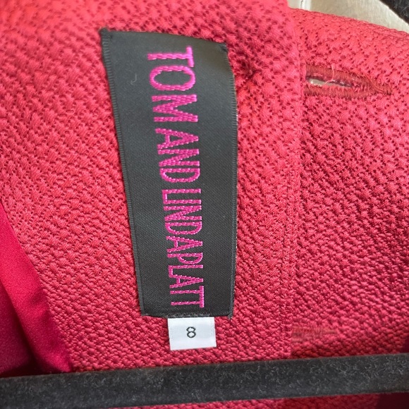 Tom And Linda Platt Red Dress - Picture 2 of 5